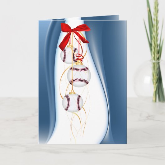 Cartes Pour Fêtes Annuelles Bonnes Fêtes Baseball (Devant)