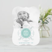 Cartes Pour Fêtes Annuelles Bonnes Fêtes Bonne année photo du phoque bleu (Debout devant)