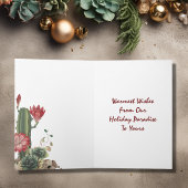 Cartes Pour Fêtes Annuelles Bonnes Fêtes Cactus et Succulents Noël