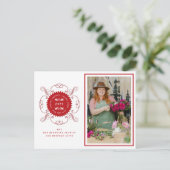 Cartes Pour Fêtes Annuelles Bonnes Fêtes Classic Seal Photo Business (Debout devant)