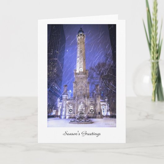 Cartes Pour Fêtes Annuelles Bonnes Fêtes de Chicago (Devant)