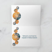 Cartes Pour Fêtes Annuelles Bonnes Fêtes de flocon de neige (Intérieur)