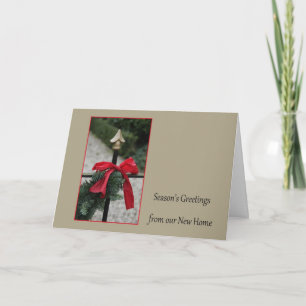 Cartes Pour Fêtes Annuelles Bonnes Fêtes de notre nouvelle maison