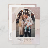 Cartes Pour Fêtes Annuelles Bonnes Fêtes de Parties scintillant rose vif moder (Devant / Derrière)