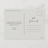 Cartes Pour Fêtes Annuelles Bonnes Fêtes de script simple 3 photo (Dos)