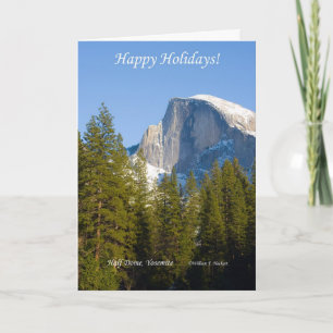 Cartes Pour Fêtes Annuelles Bonnes fêtes, demi de dôme Yosemite la Californie