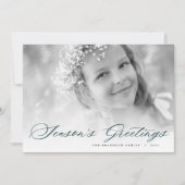 Cartes Pour Fêtes Annuelles Bonnes Fêtes | Élégant script photo (Devant)