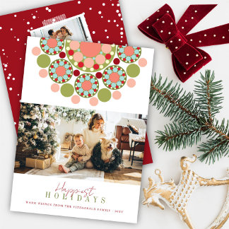 Cartes Pour Fêtes Annuelles Bonnes Fêtes Festive Flower Photo moderne