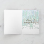 Cartes Pour Fêtes Annuelles Bonnes Fêtes Forêt d'hiver (Intérieur)