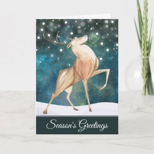 Cartes Pour Fêtes Annuelles Bonnes Fêtes Majestic Buck Christmas Deer