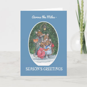 Cartes Pour Fêtes Annuelles Bonnes Fêtes mignonnes de chanteurs de Carol de