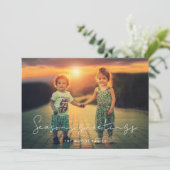 Cartes Pour Fêtes Annuelles Bonnes Fêtes minimalistes manuscrites (Debout devant)