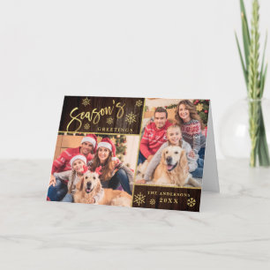 Cartes Pour Fêtes Annuelles Bonnes Fêtes Moderne 2 PHOTO Salutation