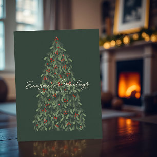 Cartes Pour Fêtes Annuelles Bonnes Fêtes Moderne élégant sapin de Noël
