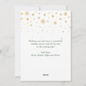 Cartes Pour Fêtes Annuelles Bonnes Fêtes Moderne Script 3 PHOTO Collage (Dos)