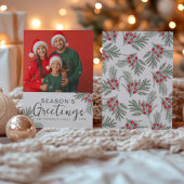 Cartes Pour Fêtes Annuelles Bonnes Fêtes Noël Wreath Photo