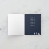 Cartes Pour Fêtes Annuelles Bonnes Fêtes ours blancs motif bleu foncé (Intérieur)