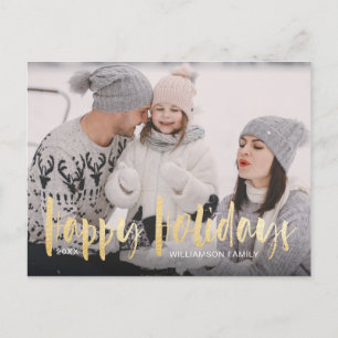 Cartes Pour Fêtes Annuelles Bonnes fêtes photo de famille d'arbre de Noël de