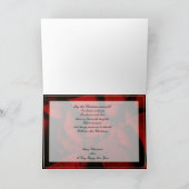 Cartes Pour Fêtes Annuelles Bonnes Fêtes Poinsettia Velvet Rouge (Intérieur)