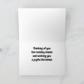 CARTES POUR FÊTES ANNUELLES BONNES FÊTES POUR "FAMILLE & AMIS" (Intérieur)