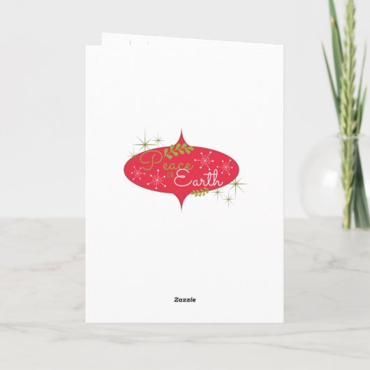 Cartes Pour Fêtes Annuelles Bonnes Fêtes Rétro MCM Cool Chat Noël (Dos)