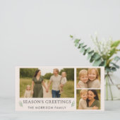 Cartes Pour Fêtes Annuelles Bonnes Fêtes rose pâle (Debout devant)