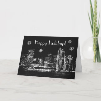 Cartes Pour Fêtes Annuelles Bonnes fêtes ! San Francisco la nuit
