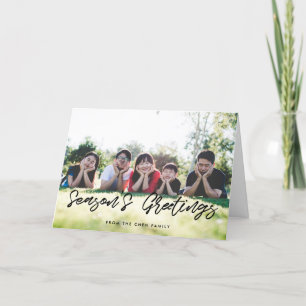 Cartes Pour Fêtes Annuelles Bonnes Fêtes Typographie noire moderne