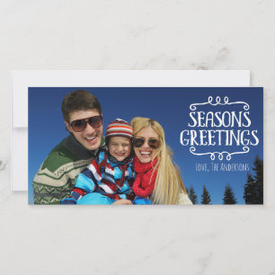 Cartes Pour Fêtes Annuelles Bonnes Fêtes Vacances d'hiver Photocard