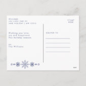 Cartes Pour Fêtes Annuelles Bonnes Fêtes vertes à la menthe élégantes Personna (Dos)