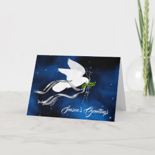 Cartes Pour Fêtes Annuelles Bonnes Fêtes, White Dove