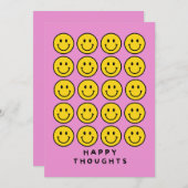 CARTES POUR FÊTES ANNUELLES BONNES PENSÉES (Devant / Derrière)