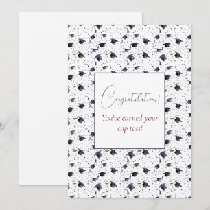 Cartes Pour Fêtes Annuelles Bonnet de fin d'études Salutations