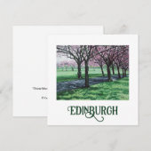 Cartes Pour Fêtes Annuelles Bonnie Scotland Edinburgh Meadows fine art (Devant / Derrière)