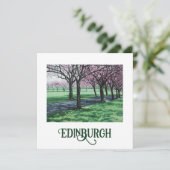 Cartes Pour Fêtes Annuelles Bonnie Scotland Edinburgh Meadows fine art (Debout devant)