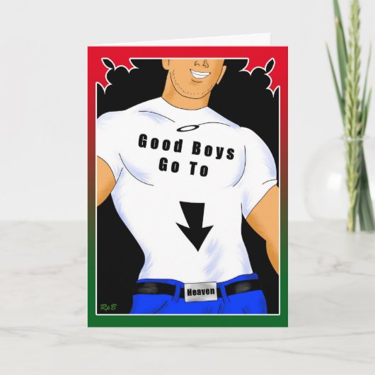 Cartes Pour Fêtes Annuelles Bons garçons : Vacances (Devant)