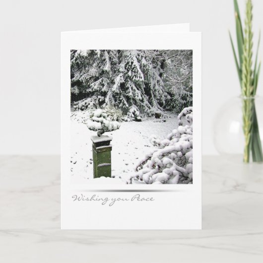 Cartes Pour Fêtes Annuelles Bonsaïs d'hiver (Devant)