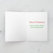 Cartes Pour Fêtes Annuelles Bonus de Noël - un poème de Noël amusant (Intérieur)