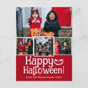 Cartes Pour Fêtes Annuelles Boo citrouille jack-o-lantern Happy Halloween 4 Ph