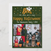 Cartes Pour Fêtes Annuelles Boo citrouille jack-o-lanterne Halloween Collage p (Devant)