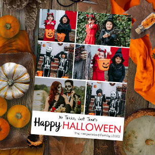 Cartes Pour Fêtes Annuelles Boo citrouille jack-o-lanterne Halloween Collage p