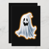 Cartes Pour Fêtes Annuelles Boo Ghost (Devant / Derrière)