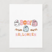 Cartes Pour Fêtes Annuelles Boo-tiful Halloween Blooms : Éffrayant Ghosts Art (Devant)