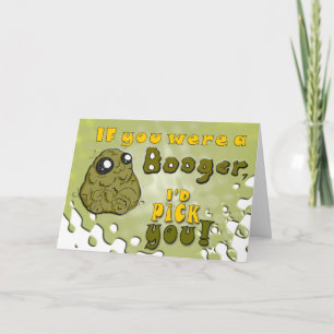 Cartes Pour Fêtes Annuelles Booger Love - Funny Valentines Day Note d'annive