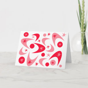 Cartes Pour Fêtes Annuelles Boomerangs rétro Valentine