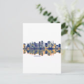 Cartes Pour Fêtes Annuelles Bordeaux Skyline (Debout devant)