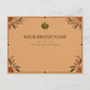 Cartes Pour Fêtes Annuelles Bordereau d'expédition de bijoux boho en papier kr