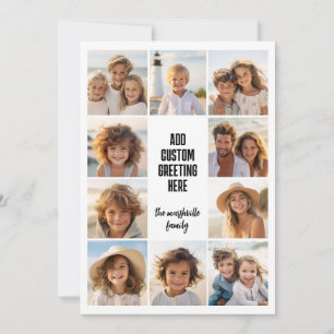Cartes Pour Fêtes Annuelles Bordure de collage photo de 10 - Blocs de texte ce
