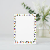 Cartes Pour Fêtes Annuelles Bordure de Noël (Debout devant)