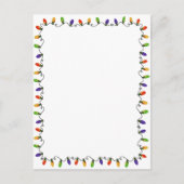 Cartes Pour Fêtes Annuelles Bordure de Noël (Devant)